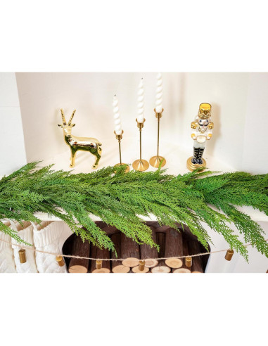 Guirnalda de Cedro 180 cm Green Moon Clásica Decoración Navideña