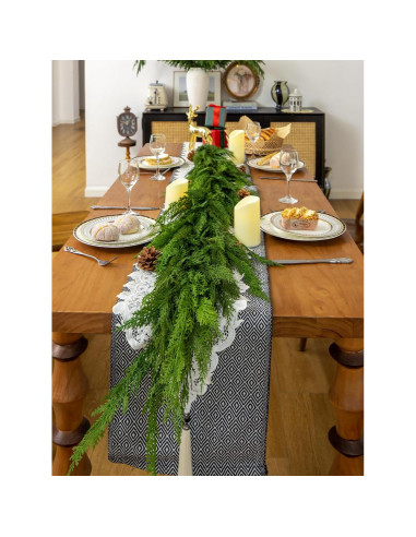Guirnalda de Cedro 180 cm Green Moon Clásica Decoración Navideña