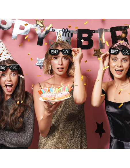 Gafas de Cumpleaños Cuffbow 12 Pares Accesorios Divertidos