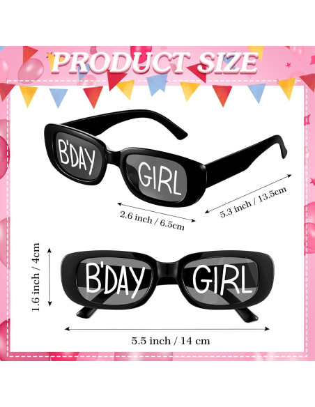 Gafas de Cumpleaños Cuffbow 12 Pares Accesorios Divertidos