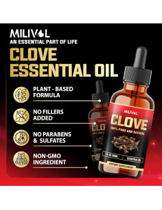 Aceite Esencial de Clavo Milivol 30 ml - 100% Puro y Orgánico 2