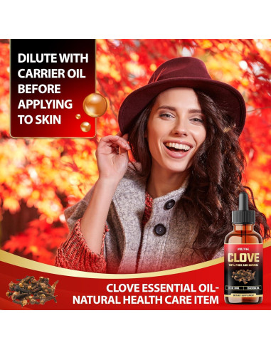 Aceite Esencial de Clavo Milivol 30 ml - 100% Puro y Orgánico