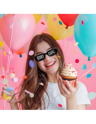 Gafas de Cumpleaños Cuffbow 12 Pares Accesorios Divertidos