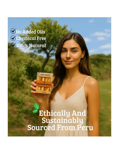 Varitas de Palosanto Premium PACHAKHESPY - 8 Unidades 100% Natural