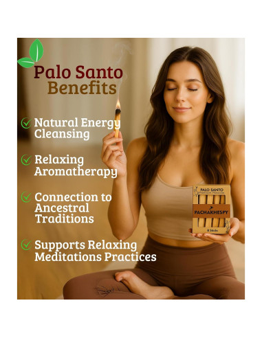 Varitas de Palosanto Premium PACHAKHESPY - 8 Unidades 100% Natural