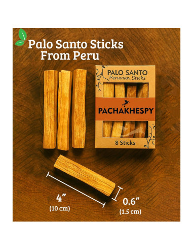 Varitas de Palosanto Premium PACHAKHESPY - 8 Unidades 100% Natural