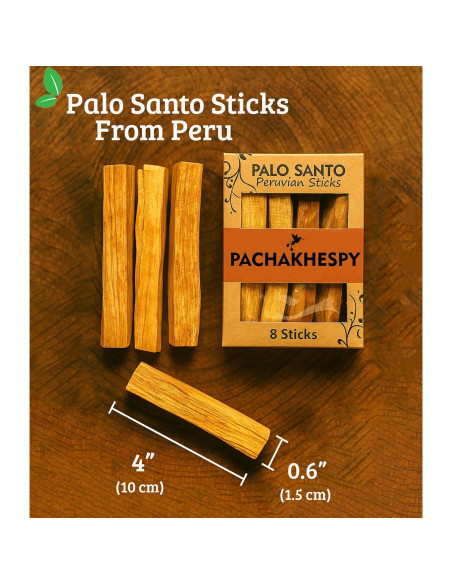Varitas de Palosanto Premium PACHAKHESPY - 8 Unidades 100% Natural