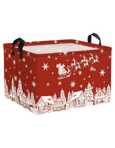 Cesta de Almacenamiento Plegable Navidad Changtian 36x26x23cm