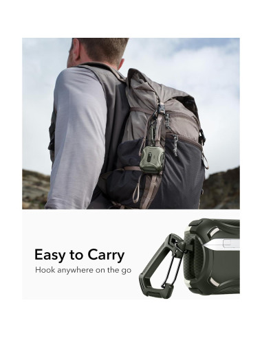 Funda de AirPods Pro 3 ESR Verde Militar con MagSafe y Protección