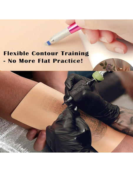 Piel de Práctica para Tatuaje Urknall 10pcs 1.3mm Doble Cara