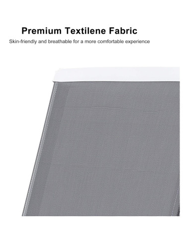 Juego de 2 Sillas Reclinables y Mesa Purple Leaf Gris