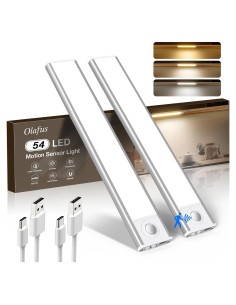 Luces Bajo Gabinete Olafus 30.48cm 54 LED Sensor Movimiento