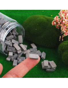 Woohome Mini Ladrillos de Pared Grises 150 PCS para Modelos 2