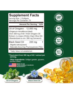 150 Cápsulas Blandas Aceite de Orégano Keszciy 12000mg 2