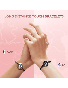 Pulseras Táctiles TOTWOO para Parejas - Vibración y Luz 2