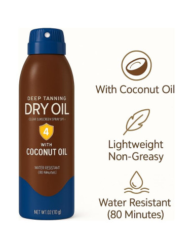 Aceite Corporal Bronceador en Spray Tropical 170 g - Acabado Seco