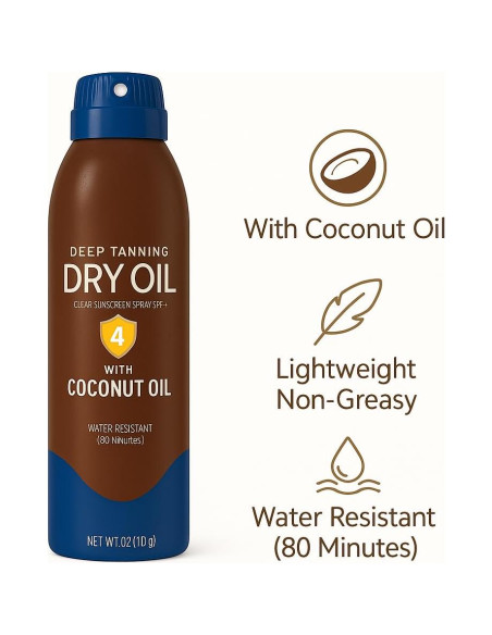 Aceite Corporal Bronceador en Spray Tropical 170 g - Acabado Seco