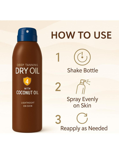 Aceite Corporal Bronceador en Spray Tropical 170 g - Acabado Seco