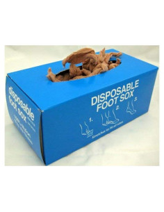 Calcetines desechables para mujeres - 144 unidades beige