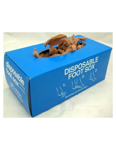 Calcetines desechables para mujeres - 144 unidades beige