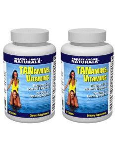 Vitaminas Bronceadoras Tanamins 120 Cápsulas - Bronceado Natural