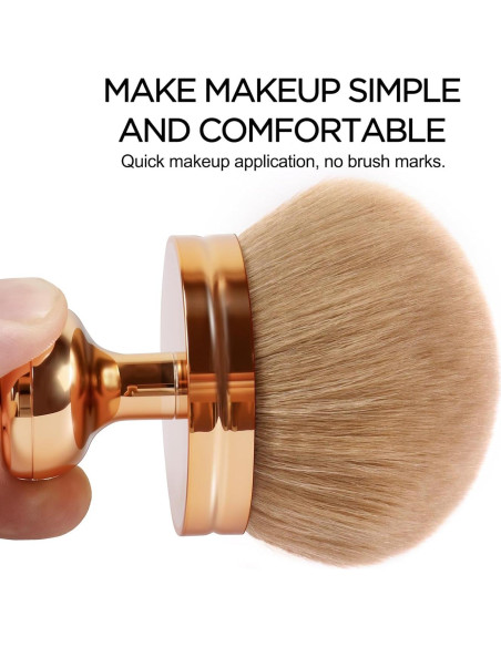 Brocha Kabuki Extra Grande GAQWOK 74mm para Autobronceador