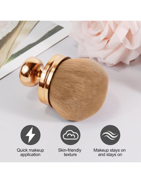 Brocha Kabuki Extra Grande GAQWOK 74mm para Autobronceador