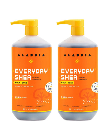 Gel de Ducha Alaffia Manteca de Karité 946 ml Sin Fragancia - 2 Unidades