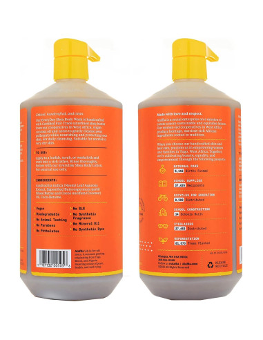 Gel de Ducha Alaffia Manteca de Karité 946 ml Sin Fragancia - 2 Unidades