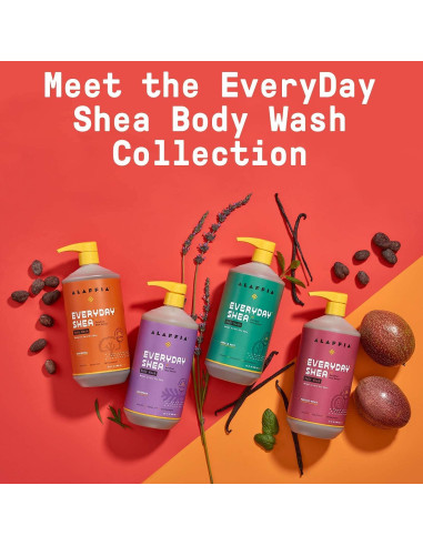 Gel de Ducha Alaffia Manteca de Karité 946 ml Sin Fragancia - 2 Unidades