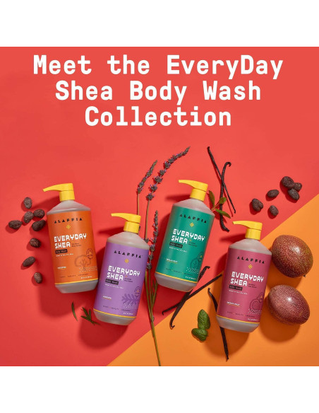 Gel de Ducha Alaffia Manteca de Karité 946 ml Sin Fragancia - 2 Unidades