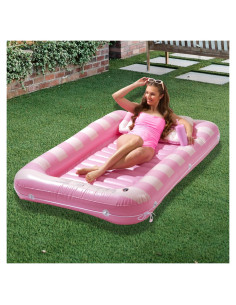 Flotador Inflable Coast & Kee Nube de Rosa 178x117 cm con Almohada