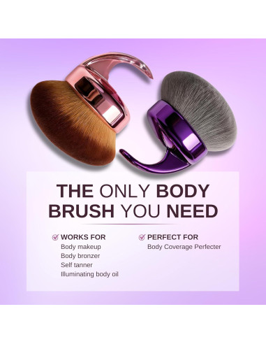 Brocha Kabuki Corporal WendMart - Aplicador Vegano 13x8.5cm