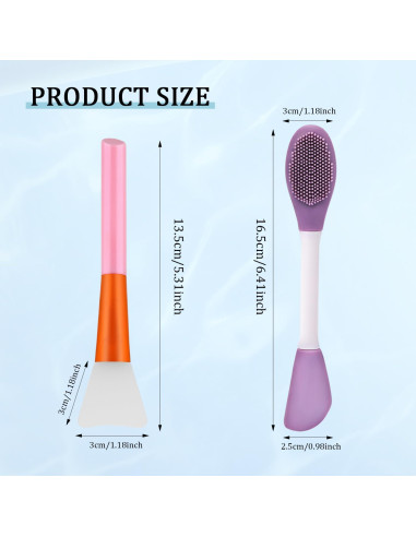 Aplicador de Mascarilla Facial MOZEAT LENS 4 Piezas Silicona