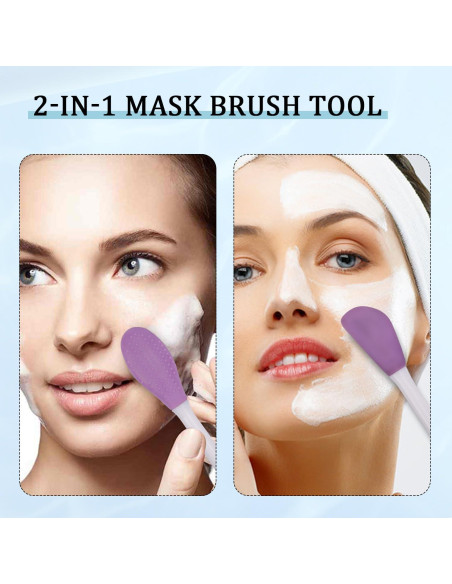 Aplicador de Mascarilla Facial MOZEAT LENS 4 Piezas Silicona