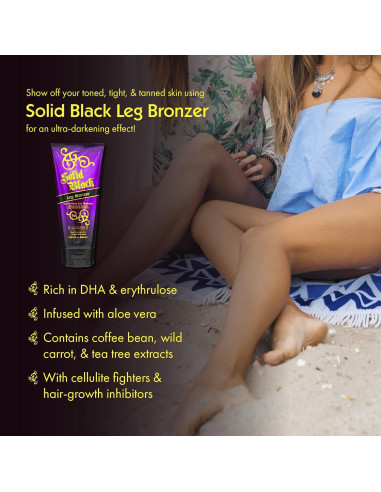 Bronceador de Piernas Sólido Negro Millennium Tanning 221 g
