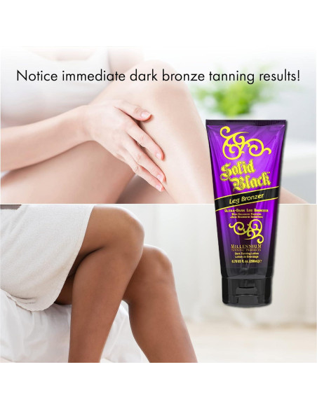 Bronceador de Piernas Sólido Negro Millennium Tanning 221 g