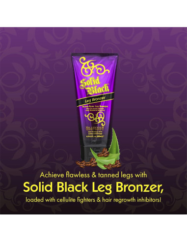 Bronceador de Piernas Sólido Negro Millennium Tanning 221 g