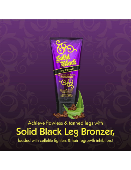 Bronceador de Piernas Sólido Negro Millennium Tanning 221 g