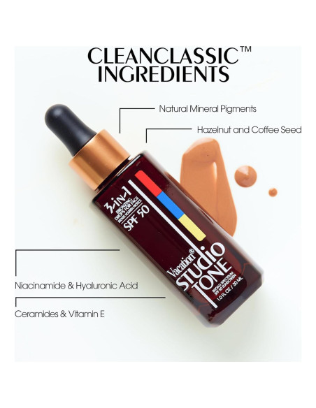 Gotas Bronceadoras SPF 50 Vacation 29.57 ml - Piel Besada por el Sol