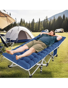 Cama de Camping Plegable ZAMOTEO con Colchón Desmontable 2 Paquete 2