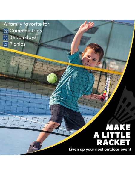 Red de bádminton y pickleball portátil Boulder 3.05m ajustable