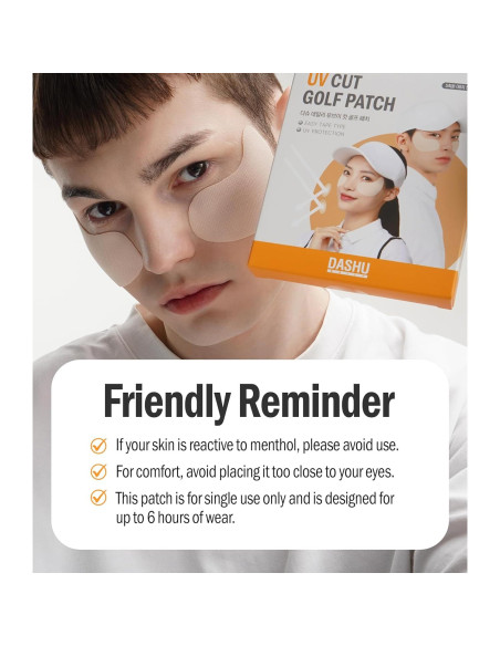 Parches Solares DASHU para Hombre - Gel Refrescante 5 Pares