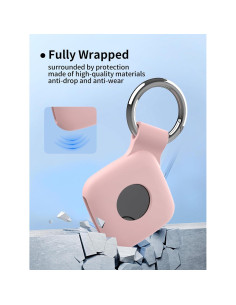Funda de Silicona Rosa para OBDIBB Air Tags - 2 Piezas 2