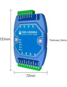 Módulo de Control de Adquisición CDBAIRUI 4DI+4DO Ethernet RS485 2