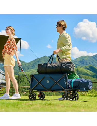 Carro Plegable TIMBER RIDGE 49" con Puerta Trasera Azul