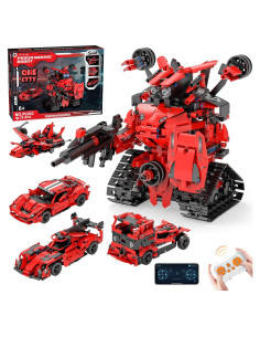 Kit de Construcción STEM QHECTTY 5 en 1 para Niños 6+