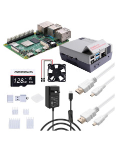 Kit de Inicio GeeekPi para Raspberry Pi 4 8GB con Ventilador y 128GB