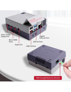 Kit de Inicio GeeekPi para Raspberry Pi 4 8GB con Ventilador y 128GB 2