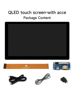 Pantalla Táctil QLED 7" Waveshare 1024x600 para Raspberry Pi 2